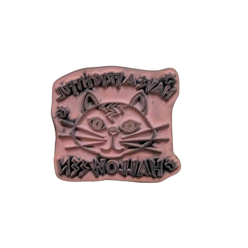 Canadian Maple Collection Wood Rubber Stamps Halloween Cat Duck School 90s Style
